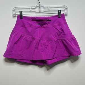 Under Armour HeatGear Skort Women XS Purple Built-In Shorts Running Tennis
